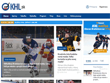 Tablet Screenshot of khl.sk